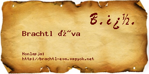 Brachtl Éva névjegykártya