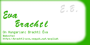 eva brachtl business card