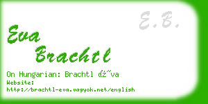 eva brachtl business card